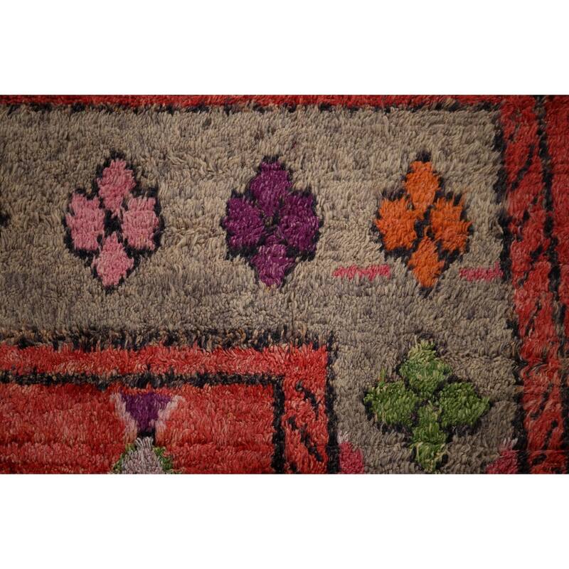 Plush Moroccan Oriental Area Rug Hand-Knotted Wool Carpet - 7'6"x 10'11"