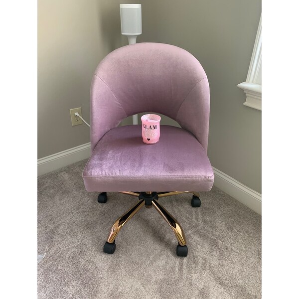 Top Product Reviews For Osp Home Furnishings Lula Office Chair With Rose Gold Base 26638262 Overstock