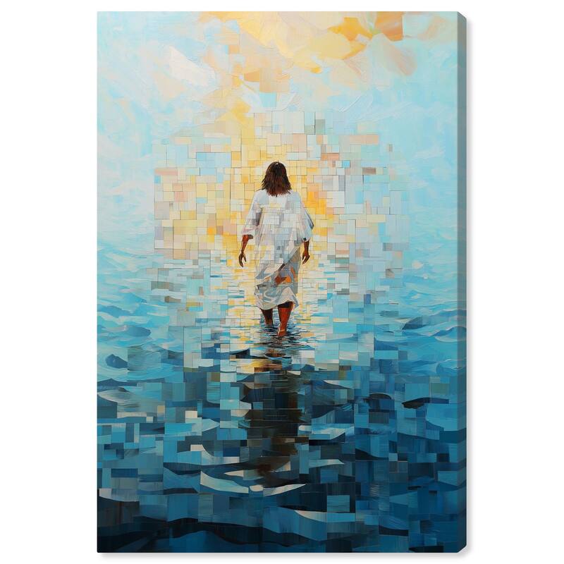 Water Walker Mosaic II Canvas by Art Remedy, Gallery Wrapped - 30" x 45"