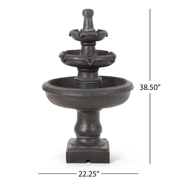 Hockingport Outdoor Tier Fountain Outdoor 3 by Christopher Knight Home