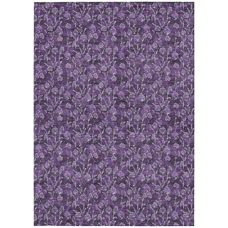 HomeRoots Floral Transitional Rectangle Outdoor Rug