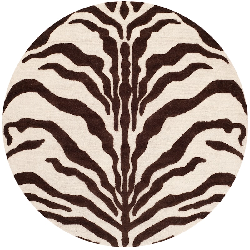 SAFAVIEH Handmade Cambridge Salina Animal Print Wool Rug