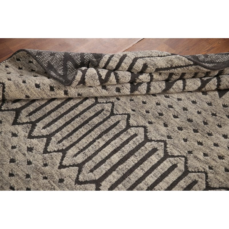 Trellis Moroccan Indian Area Rug Living Room Handmade Wool Carpet - 5'0"x 7'9"