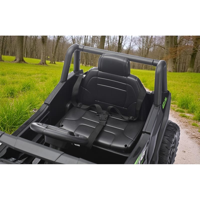 12V Kids Electric Ride On UTV Car with Remote Control, Battery Powered Toy Vehicle with Seat Belt & LED Lights, Ages 3-6