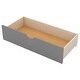 preview thumbnail 6 of 7, Grey Twin Size House Platform Beds with Two Drawers