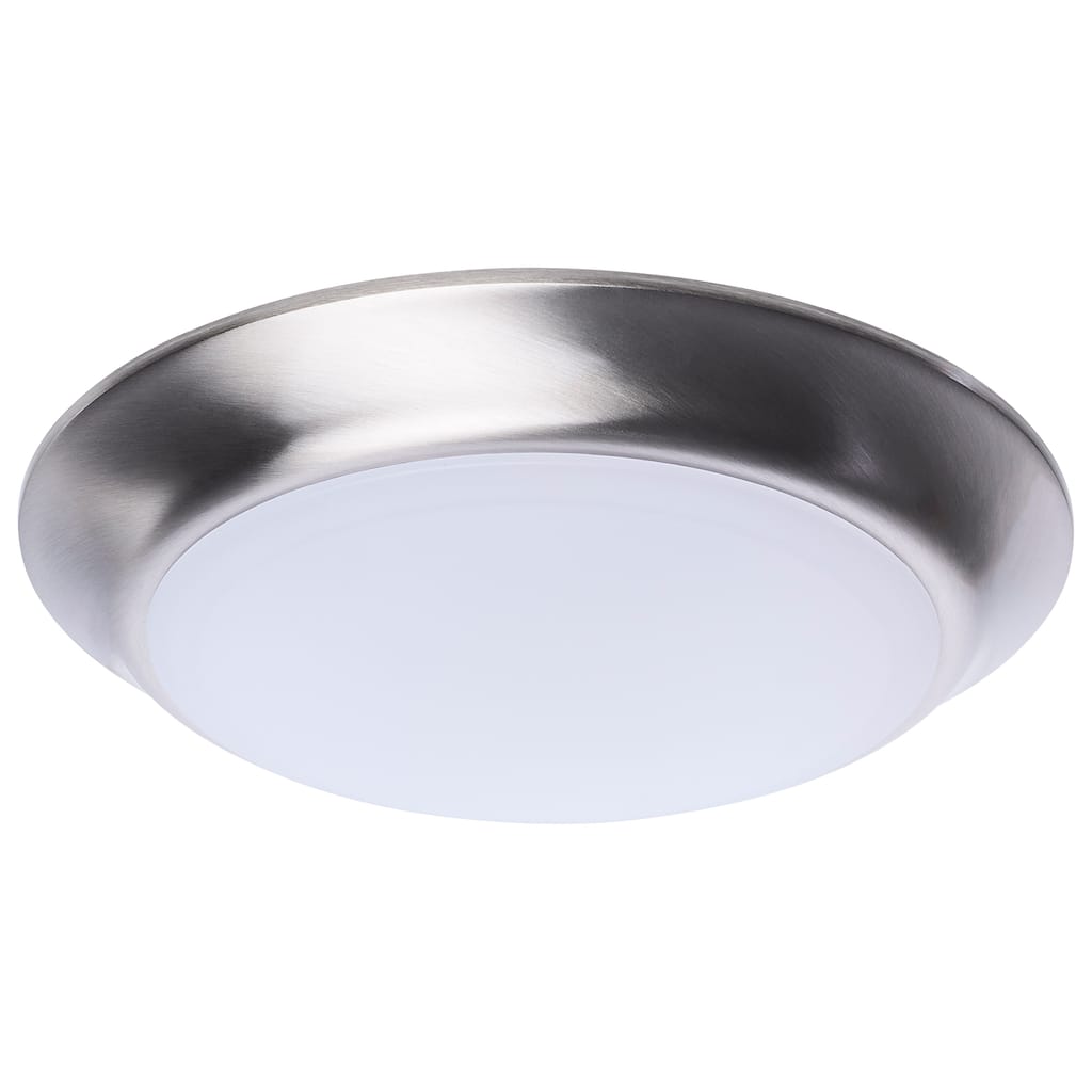 7 Inch LED Disk Light 27K/3K/35K/4K/5K CCT Selectable Brushed Nickel - Brushed Nickel
