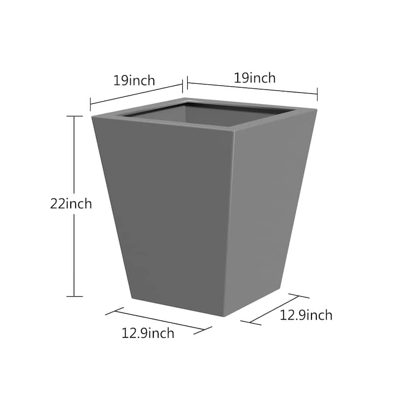 Handmade Tall Tapered Planter with Drainage, Perfect for Large Plants