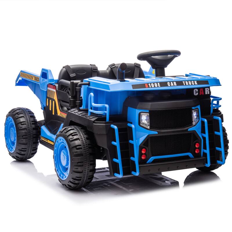 24V Two-Seater Kids Ride-On Electric Car with 400W Motor, Electric Rear Dump, Bluetooth, MP3, Remote Control 鈥?For Kids 3+