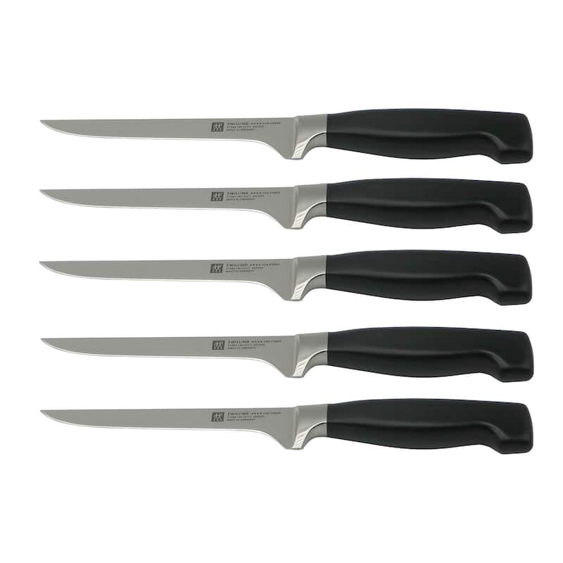 5x ZWILLING Four Star 5.5" Boning Knife - Black