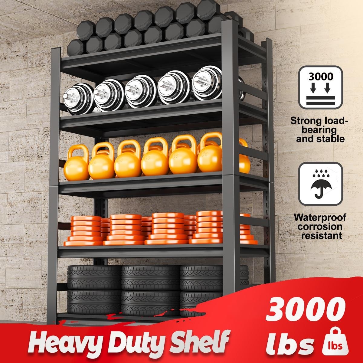 87 "H heavy-duty storage rack
