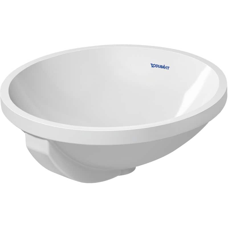 Duravit Architec 15-3/4" Circular Ceramic Undermount Bathroom Sink - White / Glazed Underside