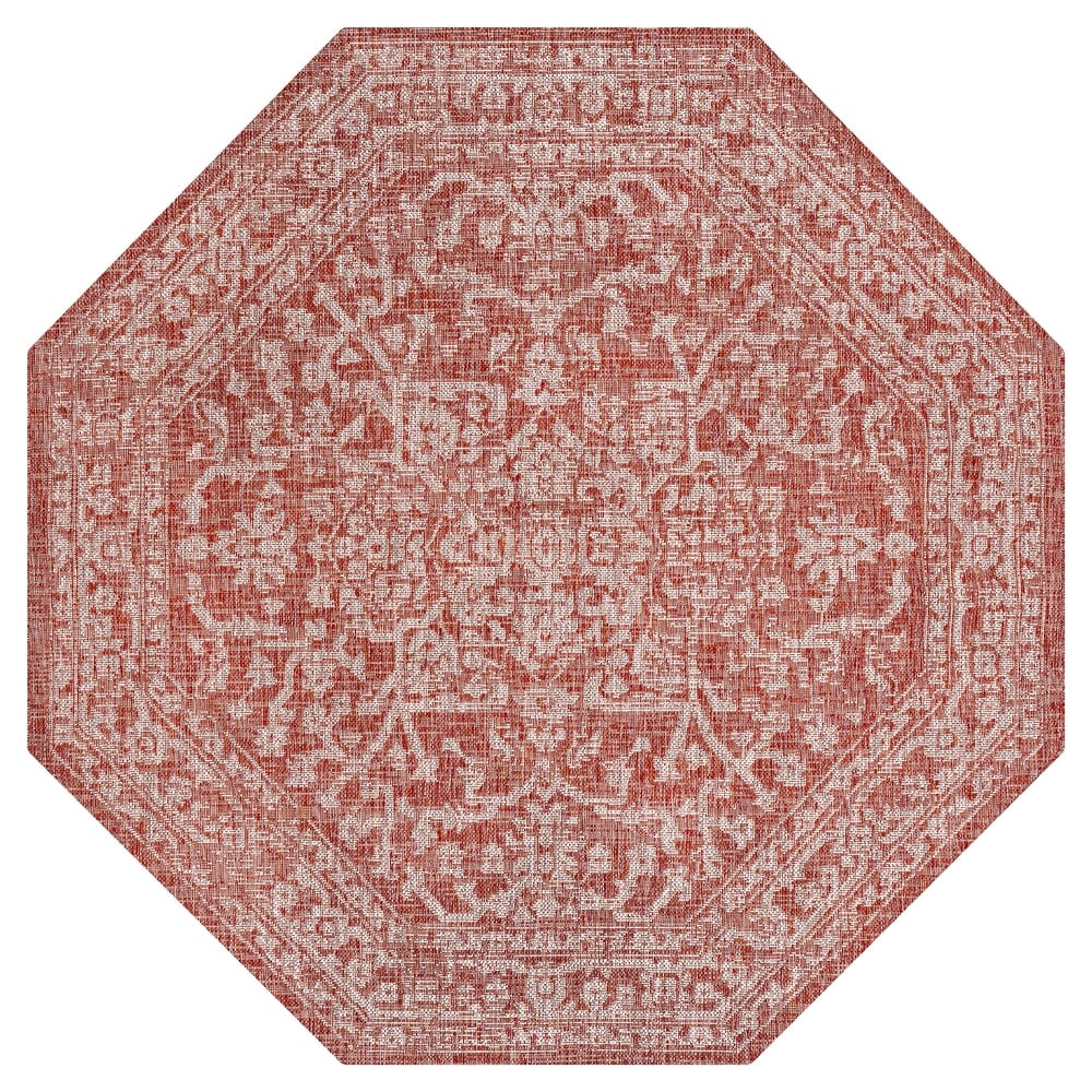 JONATHAN Y Medallion Textured Weave Indoor/Outdoor Area Rug