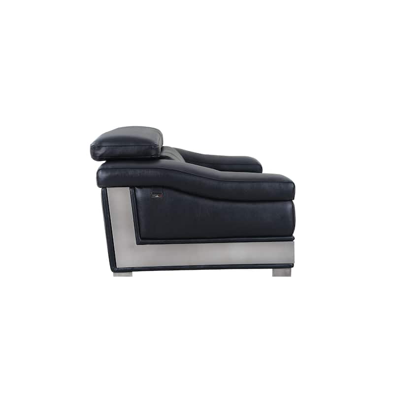 Top Grain Italian Leather Loveseat