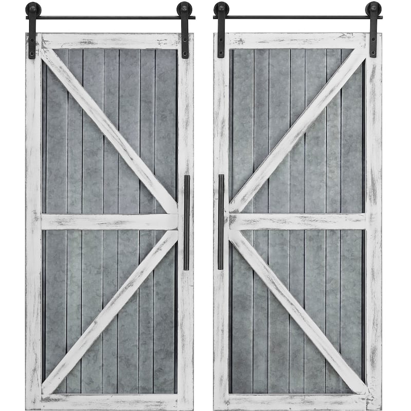 FirsTime & Co. 2-pc. Wooden Barn Door Wall Plaque Set