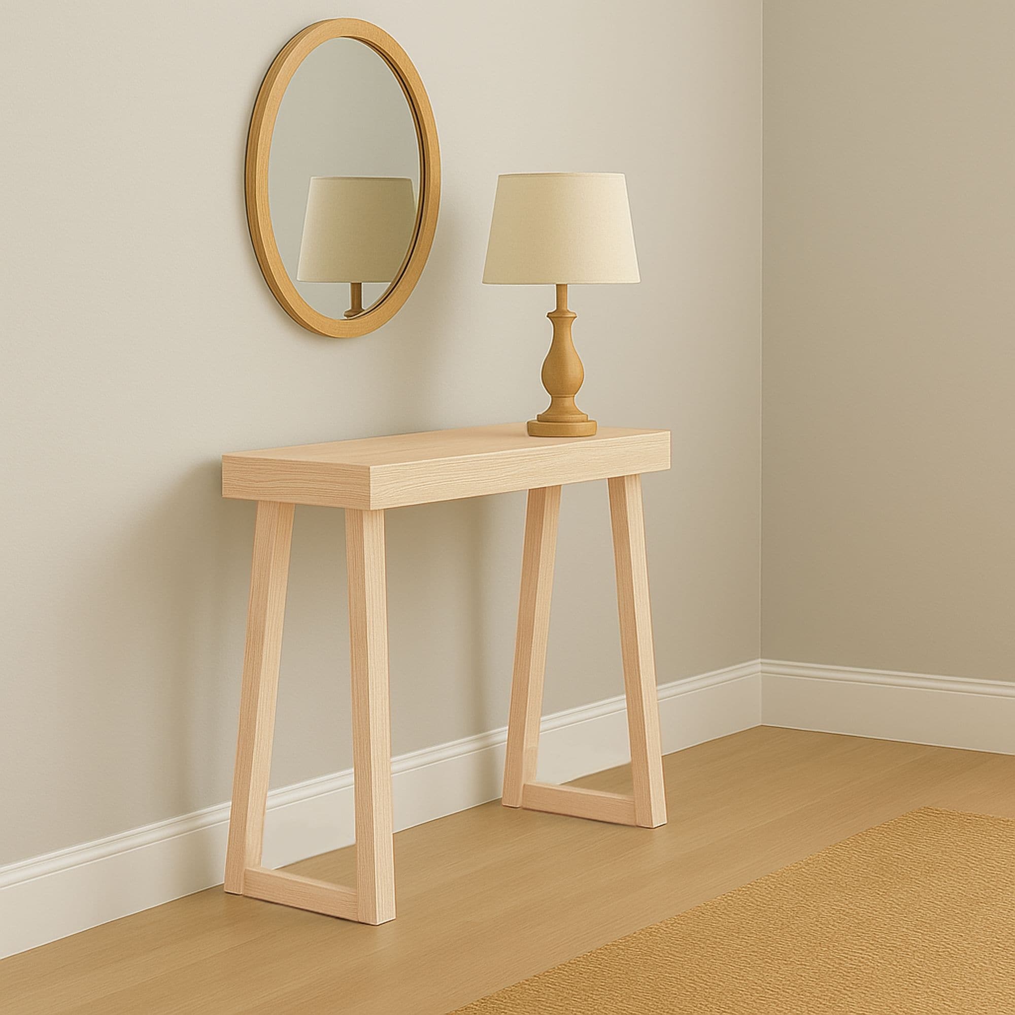 Lunden 46-inch Console Table with Trestle Legs - 46"