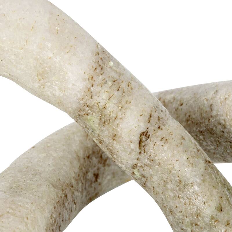 Decorative Marble Link Knot - 3.5"L x 3.5"W x 3.5"H