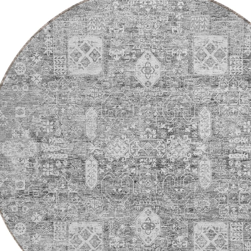 HomeRoots Oriental Transitional Rectangle Outdoor Rug