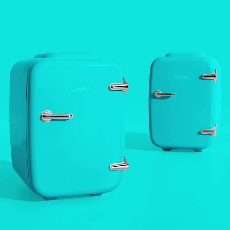 Caynel 4 Liter Portable Cooler and Warmer Mini Fridge for Home, Car