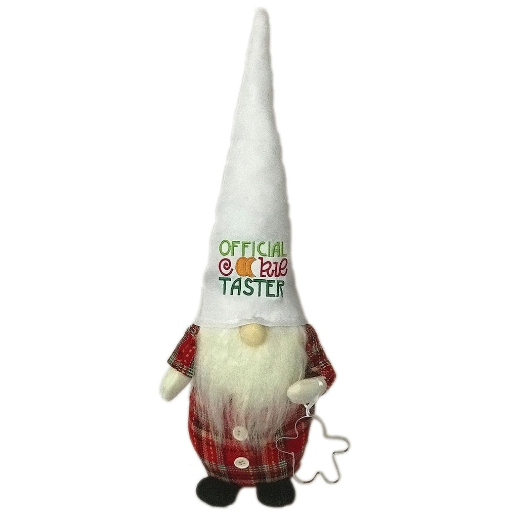 15" Cookie Taster Christmas Gnome with Cookie Cutter