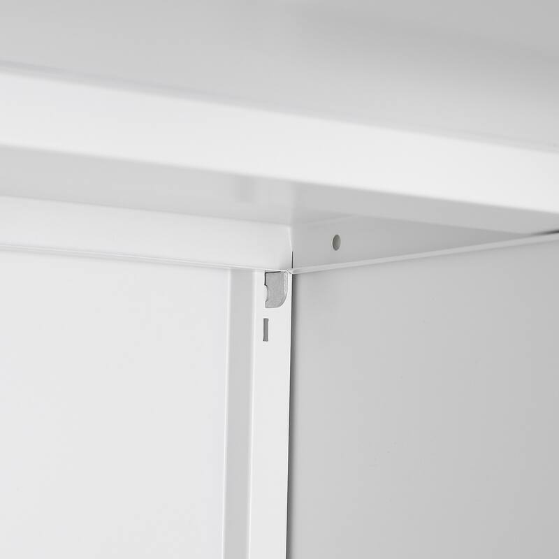 Mobile Office File Cabinet with Lockable Wheels and Shelves