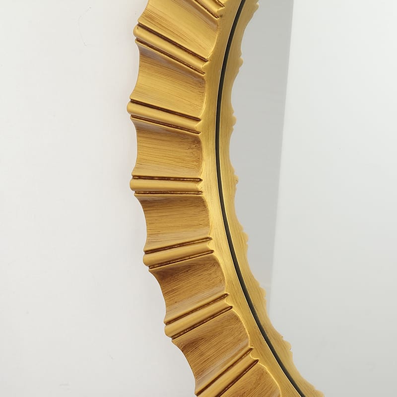 25" Modern Gold Round Decorative Wall Bathroom Vanity Mirror