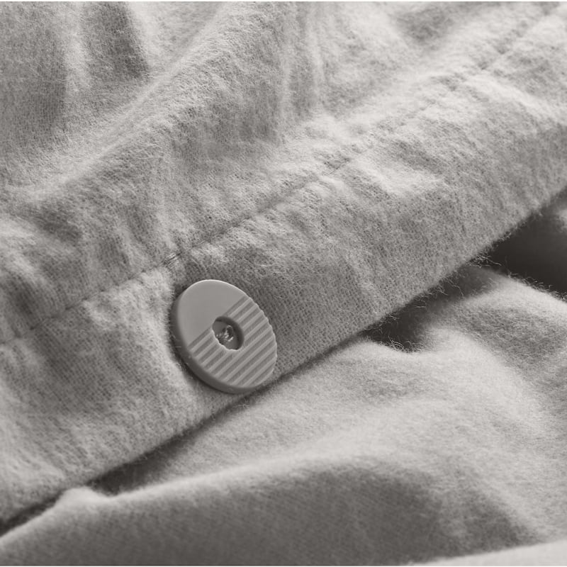 Bare Home Cotton Flannel Duvet Cover and Sham Set