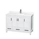 Option White / Giotto Quartz Top / Brushed Chrome