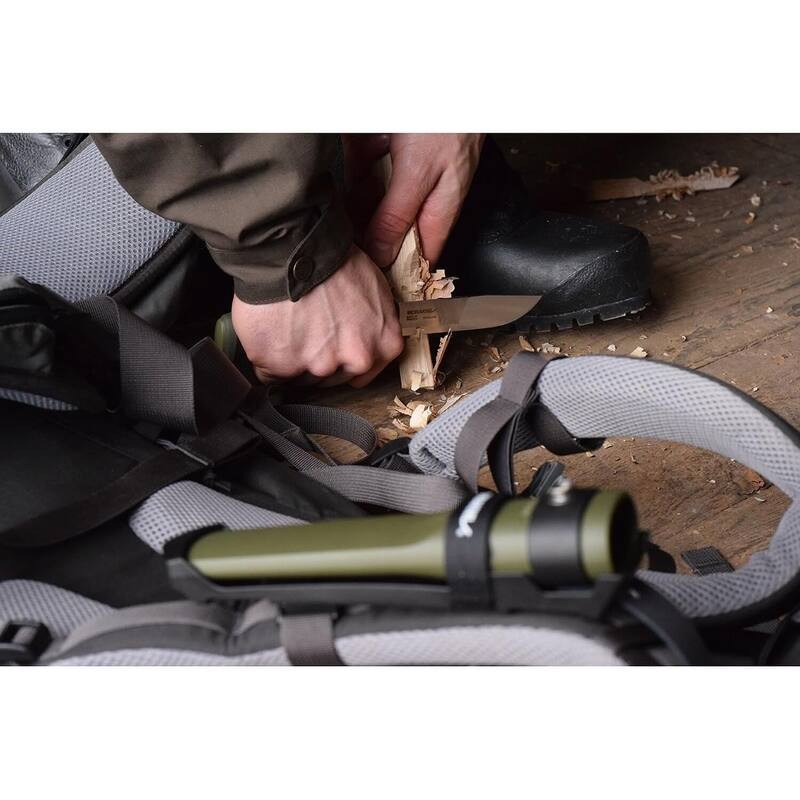 Kansbol Fixed Blade Knife with Sandvik Blade & Multi Mount - Green
