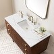 preview thumbnail 16 of 39, James Martin Vanities Amberly 48" Single Vanity, Mid-Century Walnut