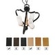 preview thumbnail 21 of 24, LALUZ Modern 3-Light Black Gold Chandelier Frosted Glass Kitchen Island Light