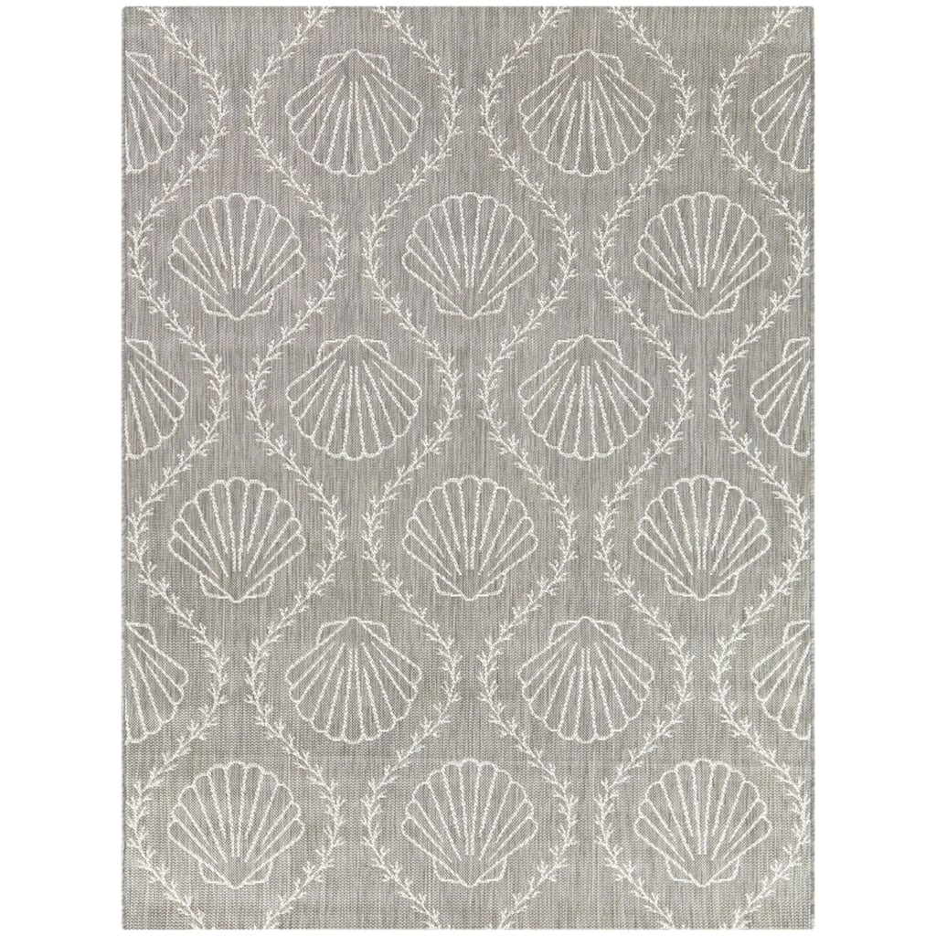 Maiano Coastal Shell Trellis Indoor/Outdoor Area Rug