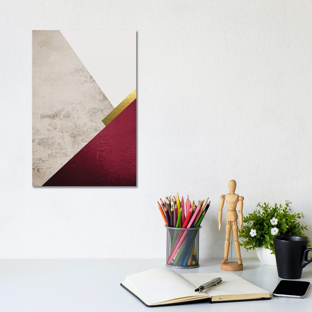 iCanvas "Beige Burgundy Mountains I" by Urban Epiphany Canvas Print
