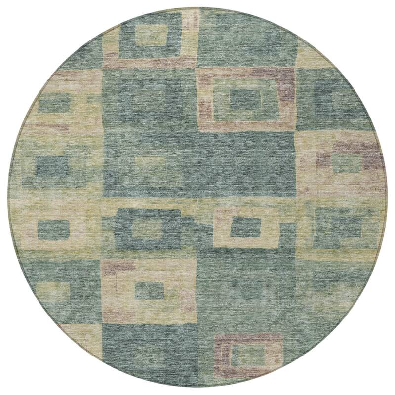 HomeRoots Geometric Transitional Rectangle Outdoor Rug