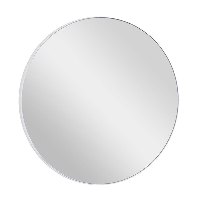 Black, White or Gold Wood Wall Mirror with Thin Frame
