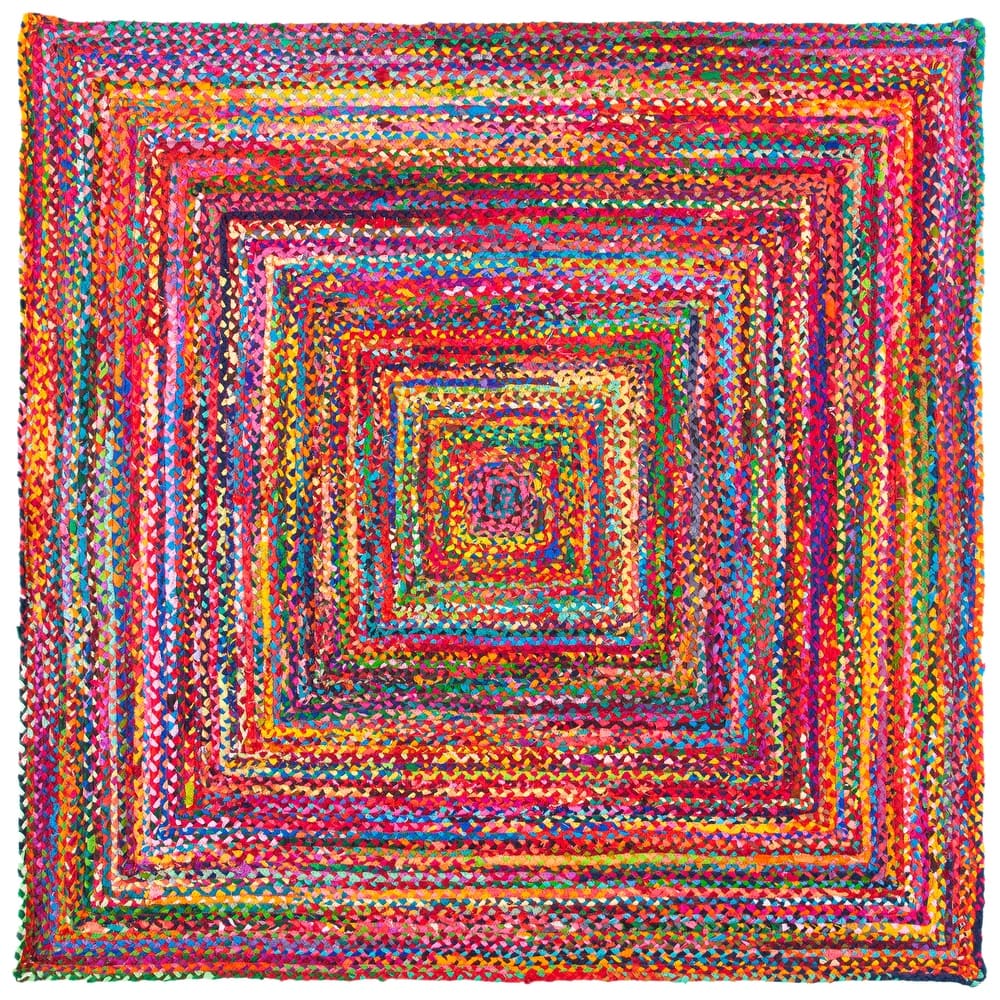 SAFAVIEH Georgine Handmade Nanny Braided Bohemian Cotton Rug