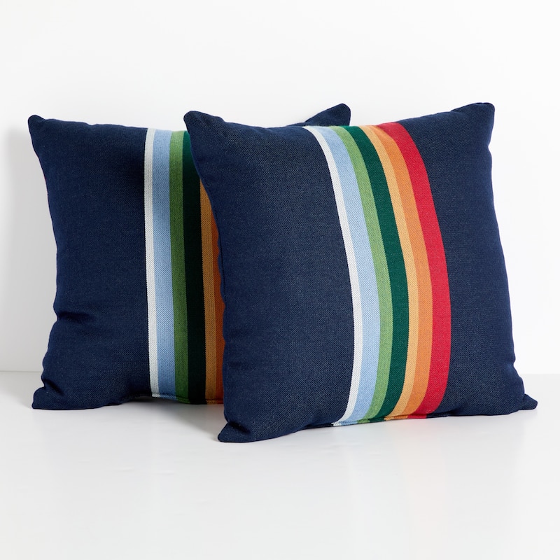 Sorra Home Sunbrella Pendleton Outdoor Knife Edge Pillow Set of 2