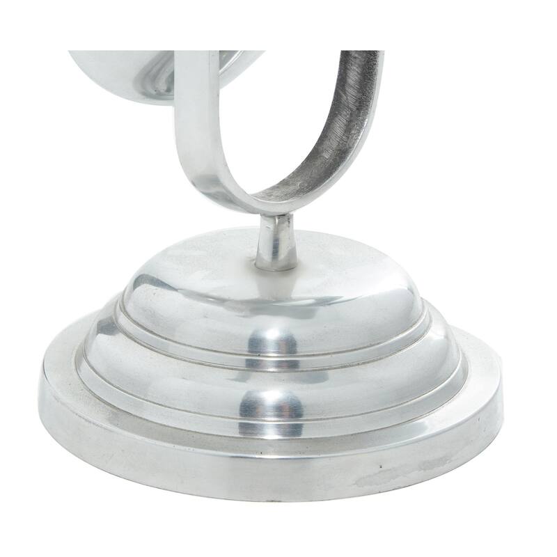 Silver Aluminum Metal Microphone Decorative Sculpture