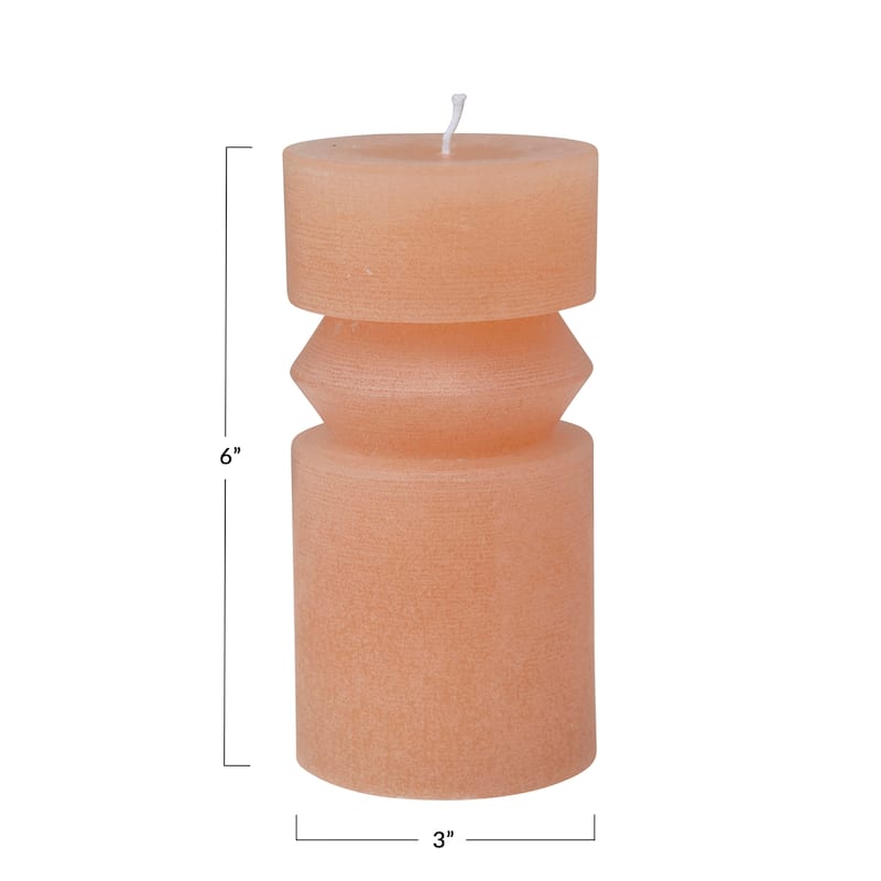 Unscented Totem Pillar Candle