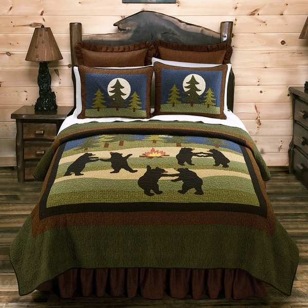 slide 1 of 13, Donna Sharp Bear Dance Cotton Quilt Collection