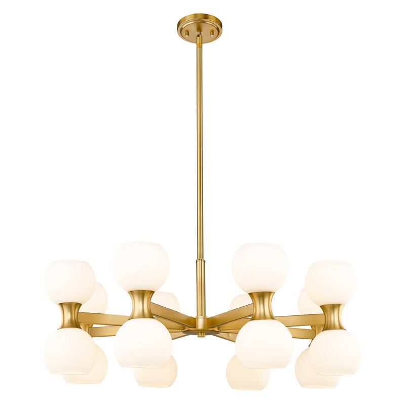 Artemis by Z-Lite 16 Light Chandelier in Modern Gold