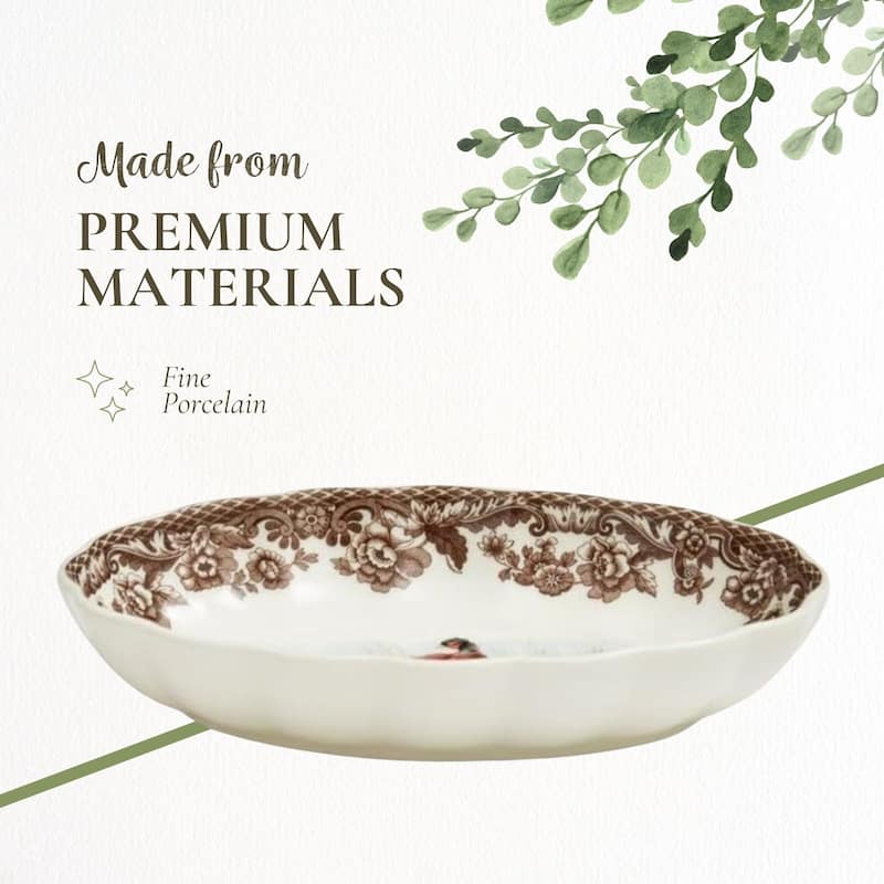 Spode Woodland Oval Fluted Dish