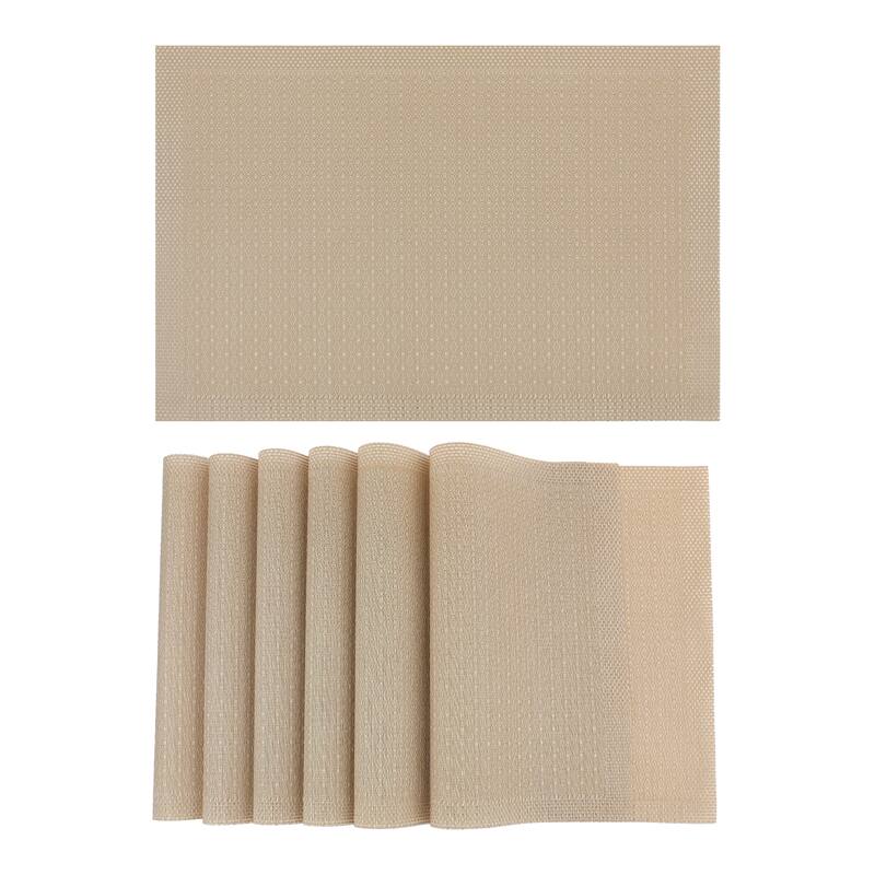 Rustic Placemats Set of 6 Placemats for Dining Table Decor Indoor Outdoor Kitchen Table Mat - 18*12in