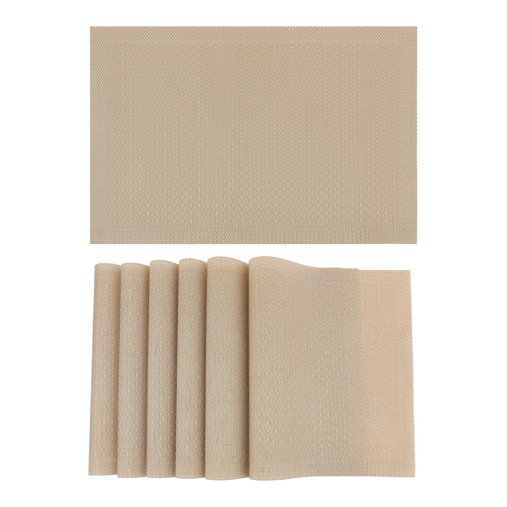 Rustic Placemats Set of 6 Placemats for Dining Table Decor Indoor Outdoor Kitchen Table Mat - 18*12in