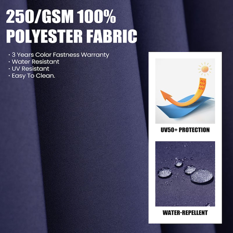 13 ft x 10 ft Outdoor Luxury Aluminum Patio Cantilever Offset Umbrella with Base