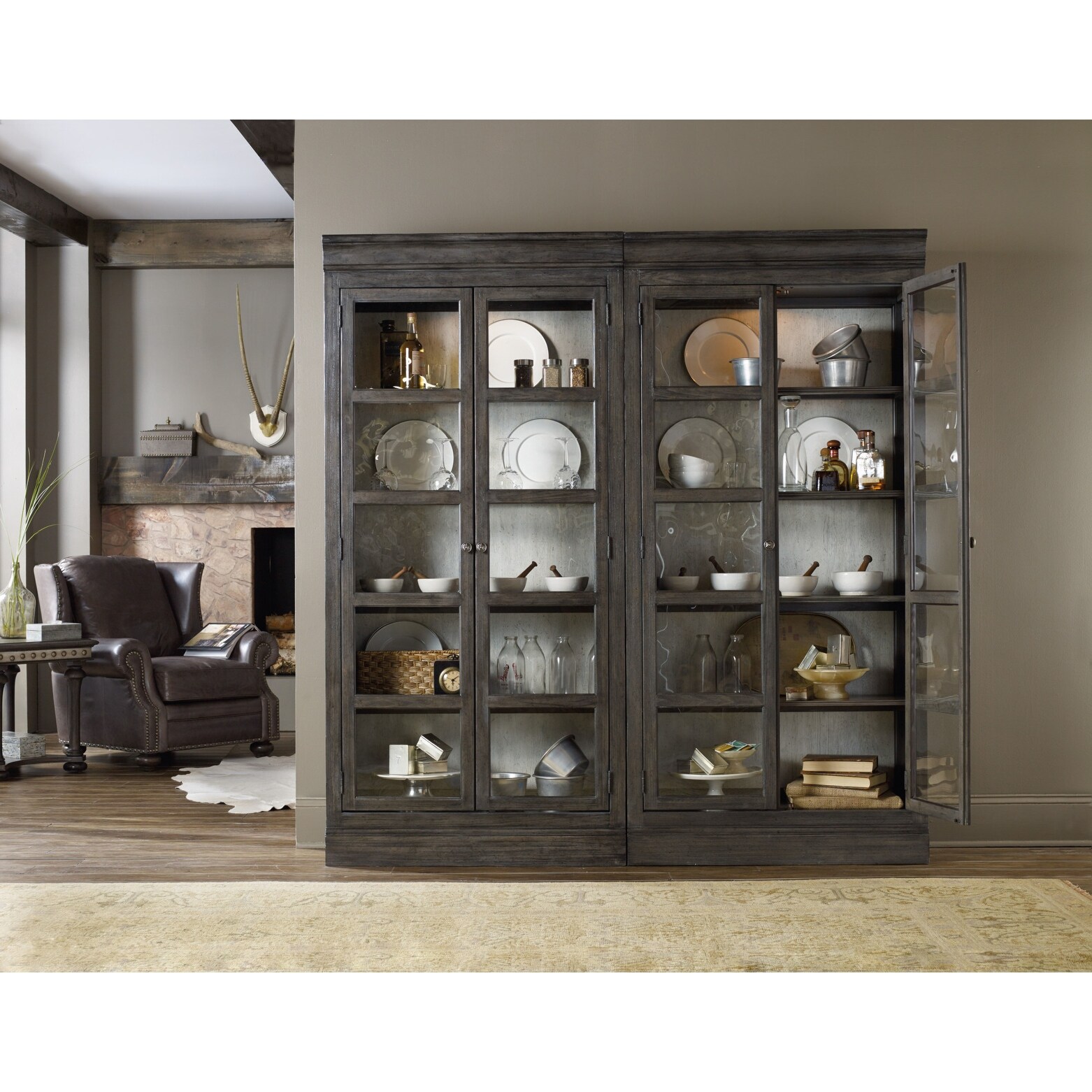 Shop Hooker Furniture 5700 75902 40 Wide Solid Hardwood Display