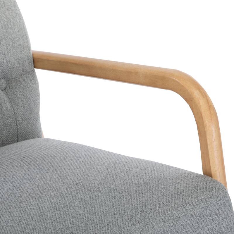 Rocking Armchair With Ottoman for Living Room