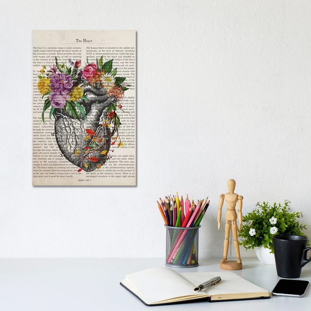 iCanvas "The Heart" by Aged Pixel Canvas Print