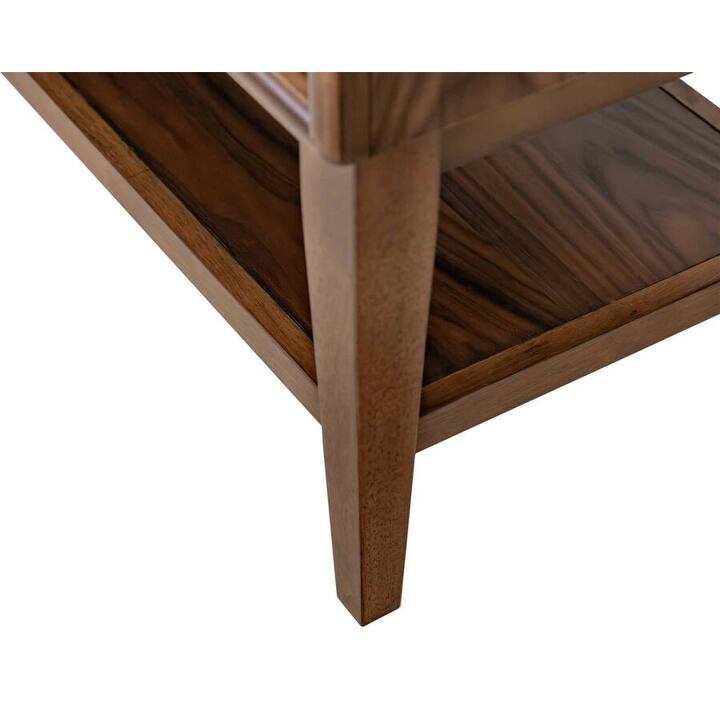 Mid-Century Modern Wood Sideboard, Fully Assembled, Brown