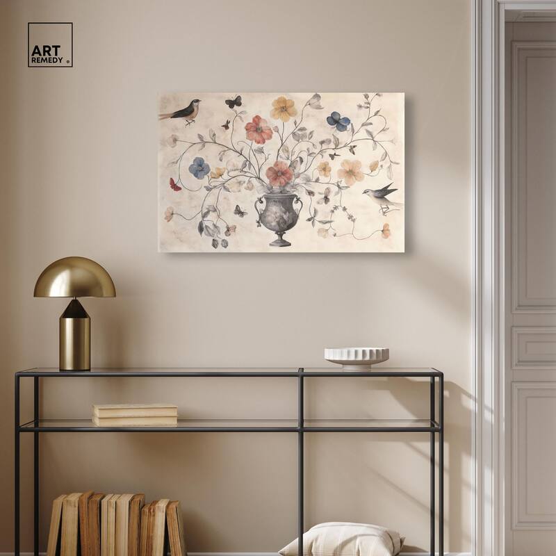 Antique Bouquet Canvas by Art Remedy, Gallery Wrapped