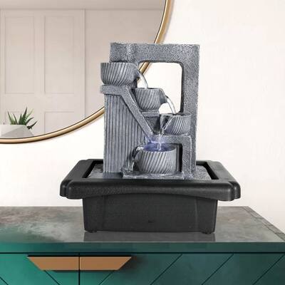 10.6" Indoor Led Lights Water Fountain